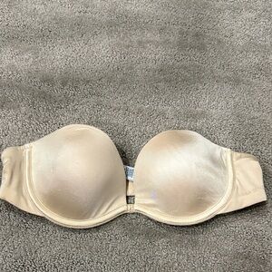 Strapless lasenza Cream silk Bra size 34B